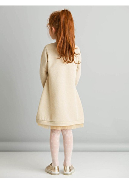 Kız Çocuk Cat Dream Elbise Günlük Stil Kısa Kesim Bisiklet Yaka fiyatları