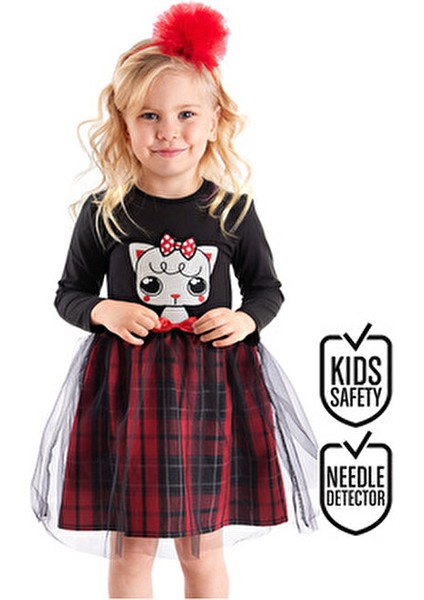 Kokoş Kedicik Kız Çocuk Elbisesi Günlük Kullanım İçin Şık Tasarım