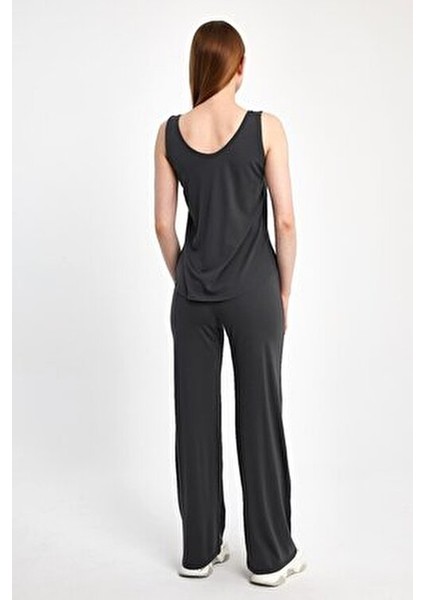 Kadın V Yaka Kolsuz Tank Elbise Klasik Stil Özel Günler İçin Siyah indirimleri