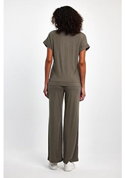 Kadın Bisiklet Yaka Sweat İkili Takım Rahat Silüet ile Günlük Kullanım İçin indirimleri