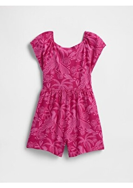 Kız Bebek Koyu Pembe Tulum Rahat Kesim Şık Tasarım Özel Günler İçin modelleri