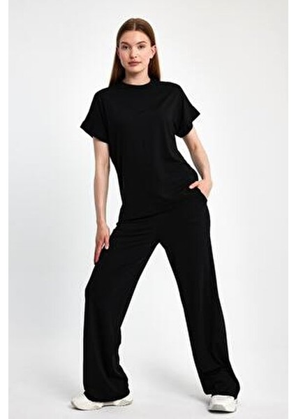 Kadın İkili Takım Düz Desenli Rahat Silüet Günlük Stil İçin Tasarlandı fiyatları