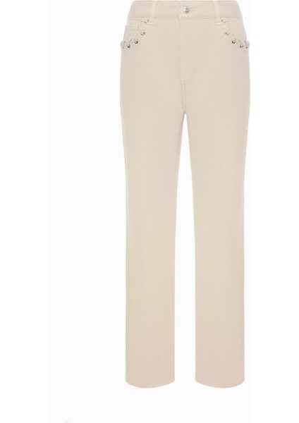 Cep Detaylı Dar Kalıp Pantolon