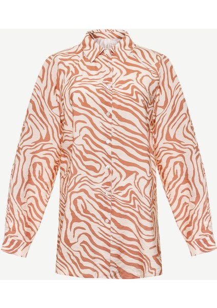 Geniş Yaka Uzun Kol Gömlek