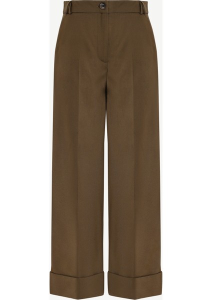 Düz Yüksek Bel Pantolon