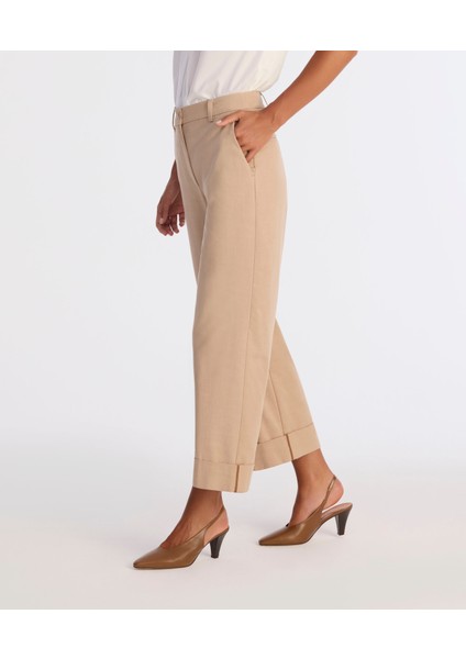 Düz Yüksek Bel Pantolon