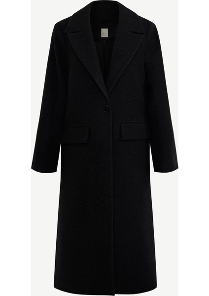 Regular Ceket Yaka Uzun Kol Palto