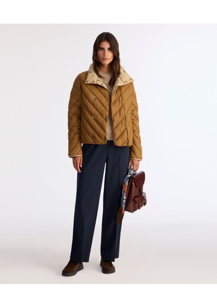 Regular Dik Yaka Uzun Kol Mont