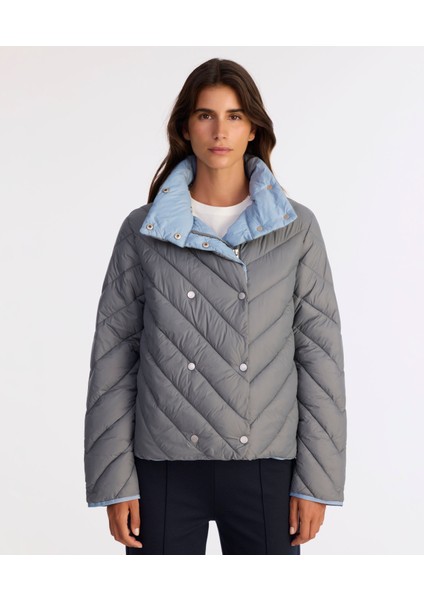 Regular Dik Yaka Uzun Kol Mont