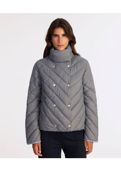 Regular Dik Yaka Uzun Kol Mont