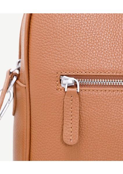 Fermuarlı Deri Laptop Çantası