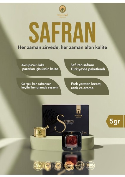 Organik İran Safranı 5 gr Süper Negin + 1 Havan fiyatları