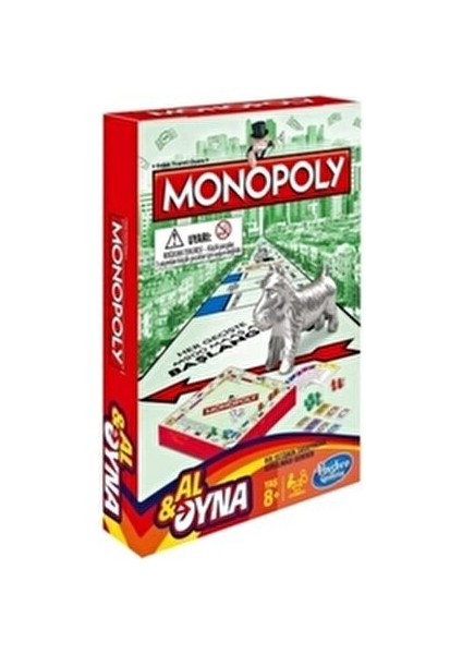 Monopoly Al-Oyna Çocuklar İçin Eğlenceli Kutu Oyunu 0-8 Yaş 2 Oyuncu Kapasitesi modelleri