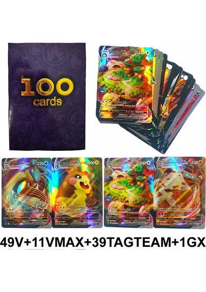 100 Adet Pokemon V Kartları Orijinal Gx Ex Mega Vmax Kart Pokimon Kartları Oyunları Güçlendirici Kutusu Ingilizce Ticaret Koleksiyonu Savaş Kartı Oyuncaklar (Yurt Dışından) fiyatları
