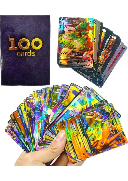 100 Adet Pokemon V Kartları Orijinal Gx Ex Mega Vmax Kart Pokimon Kartları Oyunları Güçlendirici Kutusu Ingilizce Ticaret Koleksiyonu Savaş Kartı Oyuncaklar (Yurt Dışından) modelleri