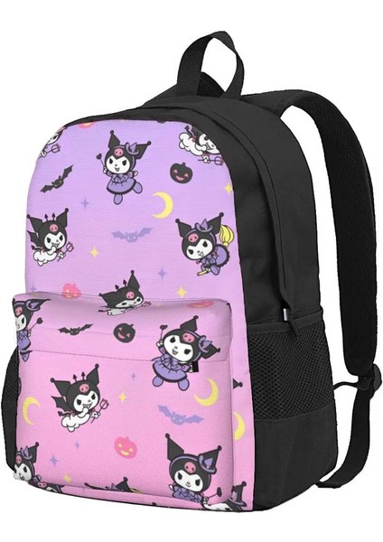 Kuromi Kat Metalcore Kawaii Kadınlar Sırt Çantası Mochila Trendi Öğrenci Okul Çantası Goth Bilgisayar Sırp Çekiş Çocuklar Büyük Kapasite Ruck Çekme Renk: 2/boyut: 14X32X42 cm (Yurt Dışından)