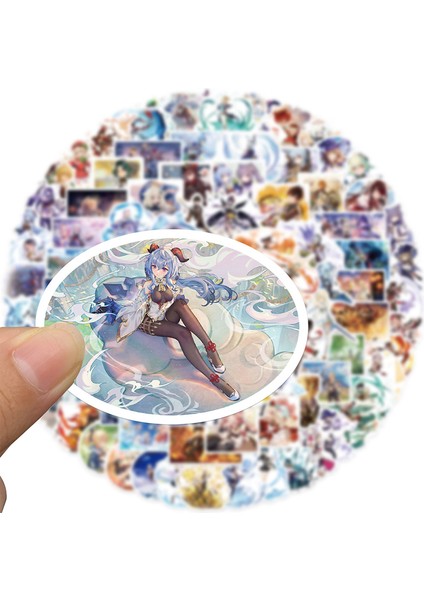100 Adet Anime Genshin Etki Oyunu Çıkartmalar Karikatür Su Geçirmez Çocuk Oyuncak Etiket (Yurt Dışından) fiyatları