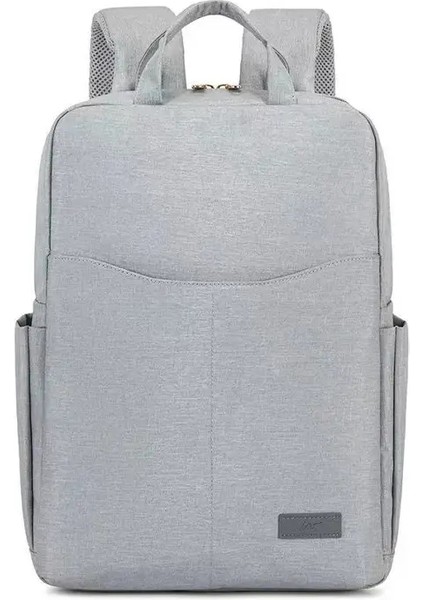 Kadın Dizüstü Bilgisayar Sırt Çantası Su Geçirmez Fit 15.6inch Dizüstü Bilgisayar Basitlik Macaron Iş Sırt Çantası Schoolbagcolor: Gri (Yurt Dışından)