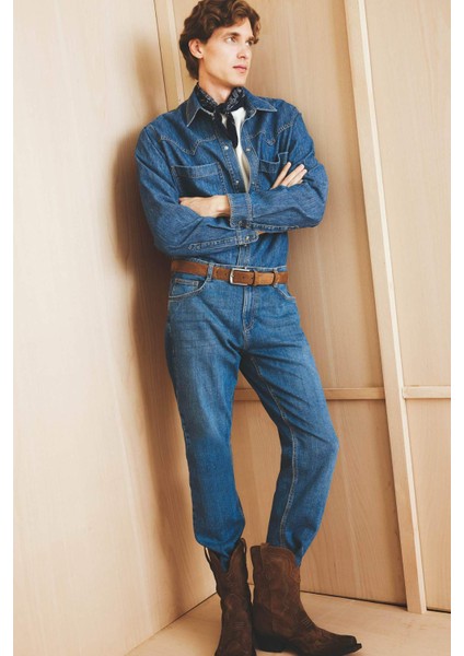 Sergio Regular Fit Normal Kalıp Normal Bel Boru Paça Jean Pantolon A6948AX25AU modelleri