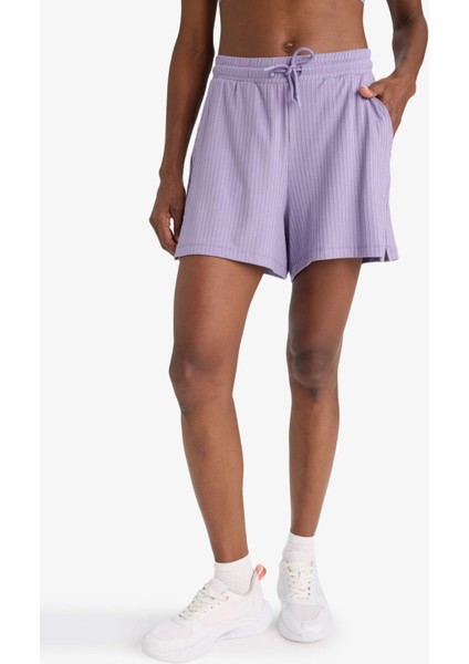 Fit Standart Fit Sporcu Kısa Paça Ribana Şort F6898AX25SM fırsatları