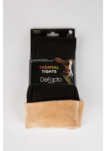 Kadın Siyah Termal Külotlu Çorap A7337AXNS fırsatları