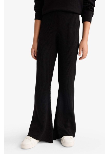 Kız Çocuk Beli Lastikli Flare Fit Triko Pantolon F3823A825WN indirimleri