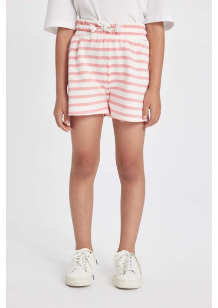 Kız Çocuk Çizgili Şort D0902A824HS fırsatları