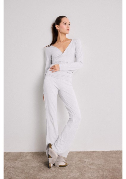 İspanyol Paça Tayt Pantolon-Fall in Love Loungewear G0007AX25WN