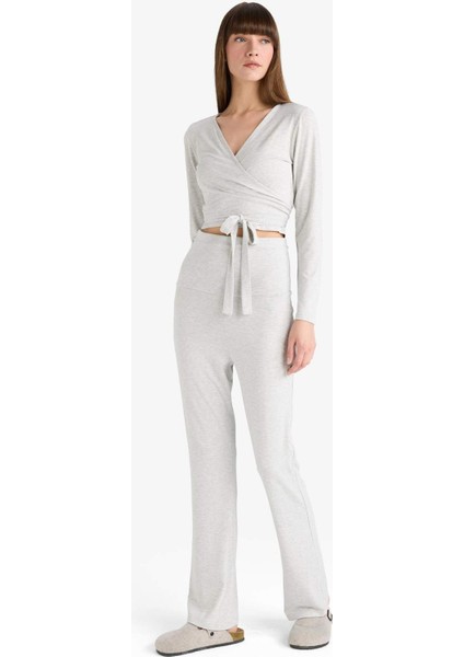 İspanyol Paça Tayt Pantolon-Fall in Love Loungewear G0007AX25WN modelleri