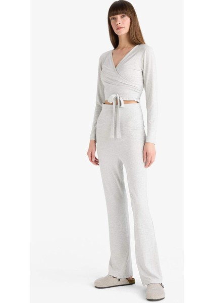 İspanyol Paça Tayt Pantolon-Fall in Love Loungewear G0007AX25WN indirimleri