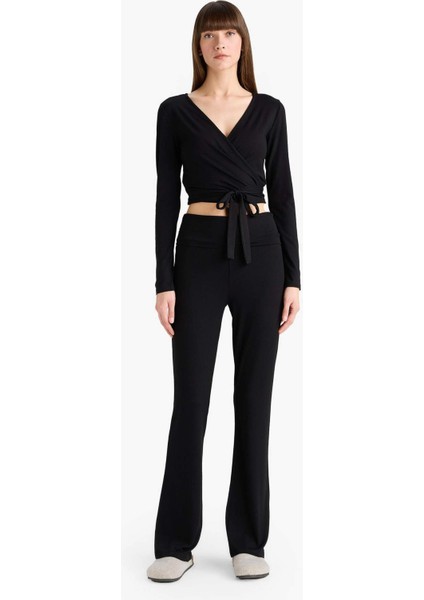 İspanyol Paça Tayt Pantolon-Fall in Love Loungewear G0007AX25WN modelleri