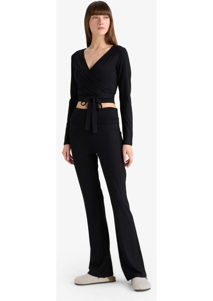 İspanyol Paça Tayt Pantolon-Fall in Love Loungewear G0007AX25WN fırsatları