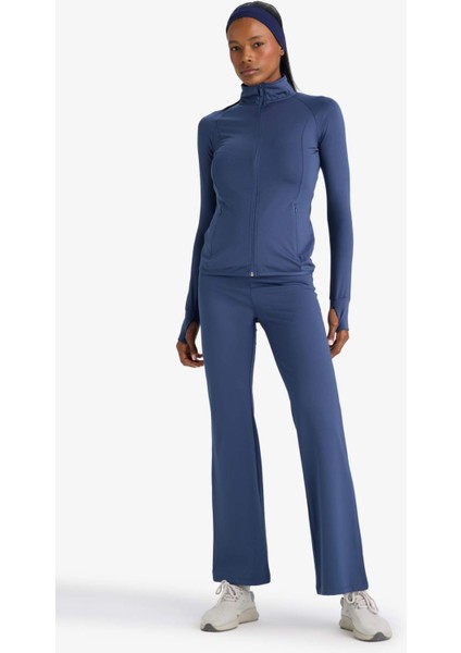 Fit Fitted Vücuda Oturan Ultra Soft Dik Yaka Çift Cepli Parmak Detaylı Fermuarlı Spor Hırka B3985AX25AU indirimleri