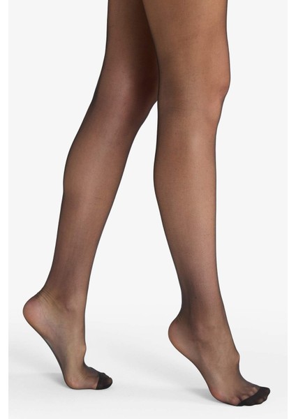 Kadın Siyah 15 Denye Külotlu Çorap B5871AXNS