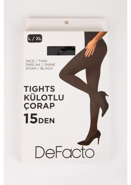 Kadın Siyah 15 Denye Külotlu Çorap B5871AXNS fırsatları