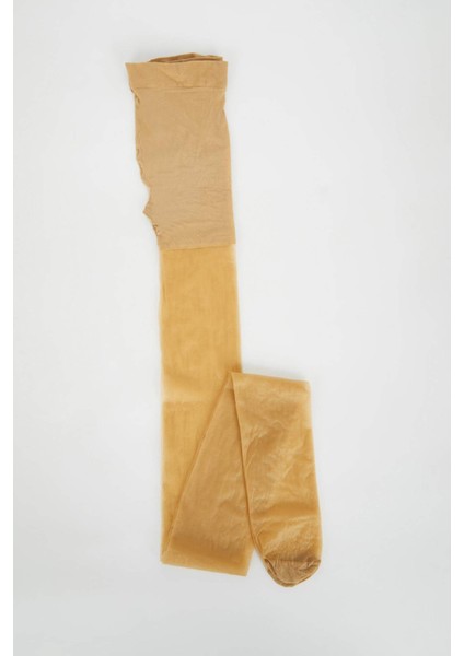 Kadın Açık Kahve 15 Denye Külotlu Çorap