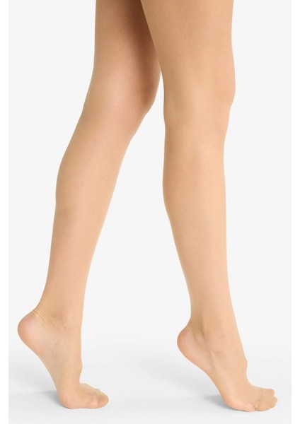 Kadın Ten 15 Denye Külotlu Çorap B5871AXNS
