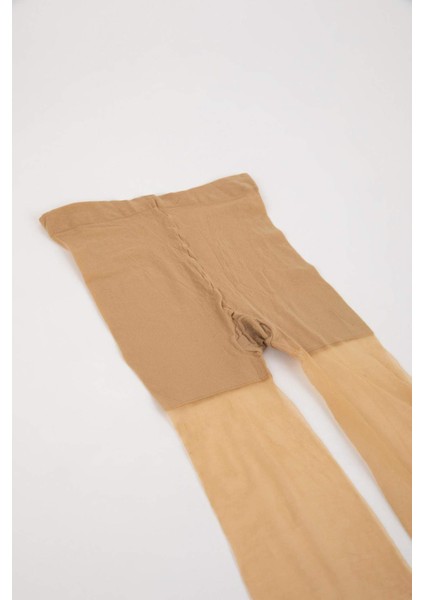 Kadın Ten 15 Denye Külotlu Çorap B5871AXNS