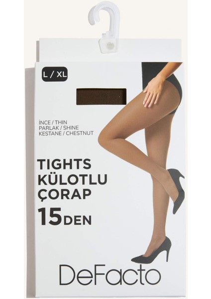 Kadın Kestane 15 Denye Külotlu Çorap B5871AXNS fırsatları