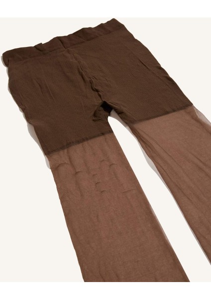 Kadın Kestane 15 Denye Külotlu Çorap B5871AXNS