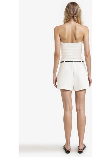 Regular Fit Kemerli Şort Etek F9179AX25WN