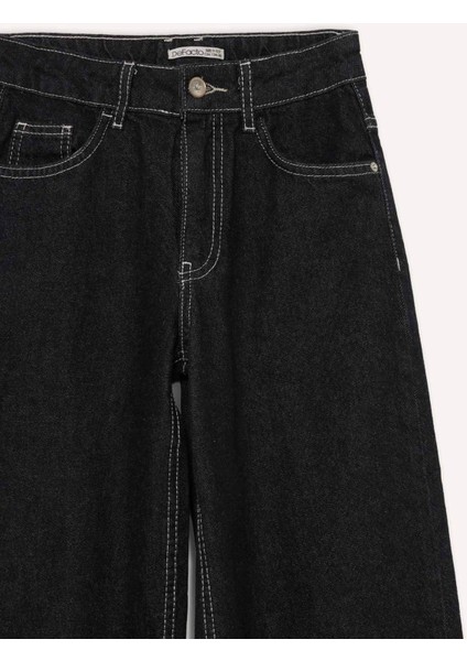 Kız Çocuk Wide Leg Geniş Paça Jean Pantolon G2447A825AU fırsatları