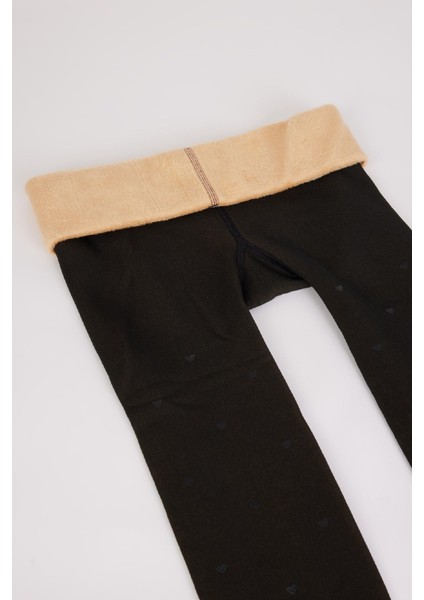 Kadın Kalpli Termal Külotlu Çorap D1505AXNS