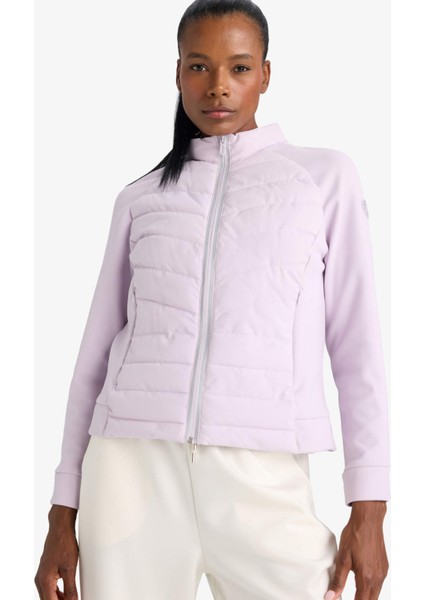Fit Su İtici Slim Fit Dar Kesim Dik Yaka İçi Polarlı Şişme Mont E9257AX25AU