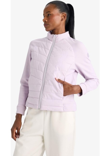Fit Su İtici Slim Fit Dar Kesim Dik Yaka İçi Polarlı Şişme Mont E9257AX25AU fırsatları