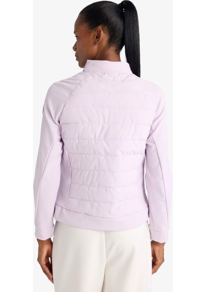 Fit Su İtici Slim Fit Dar Kesim Dik Yaka İçi Polarlı Şişme Mont E9257AX25AU
