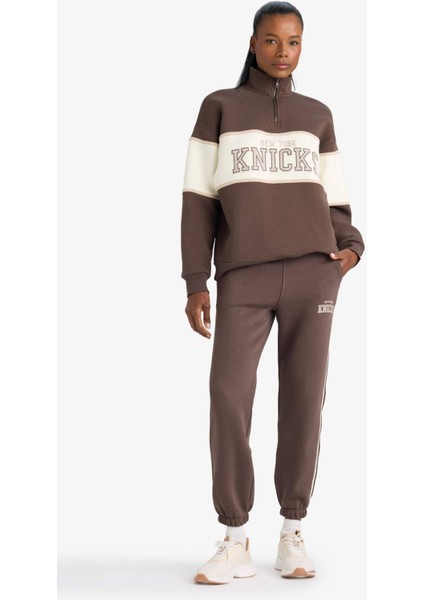 Fit NBA New York Knicks Cepli Standart Boy Jogger Eşofman Altı E9759AX25AU fiyatları