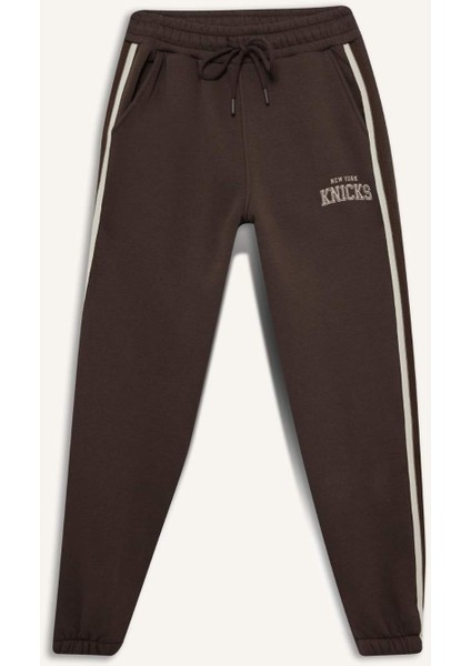 Fit NBA New York Knicks Cepli Standart Boy Jogger Eşofman Altı E9759AX25AU
