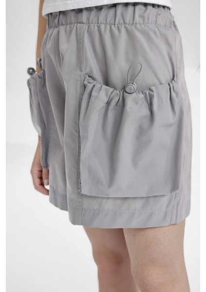 Kız Çocuk Pamuklu Cepli Şort fırsatları