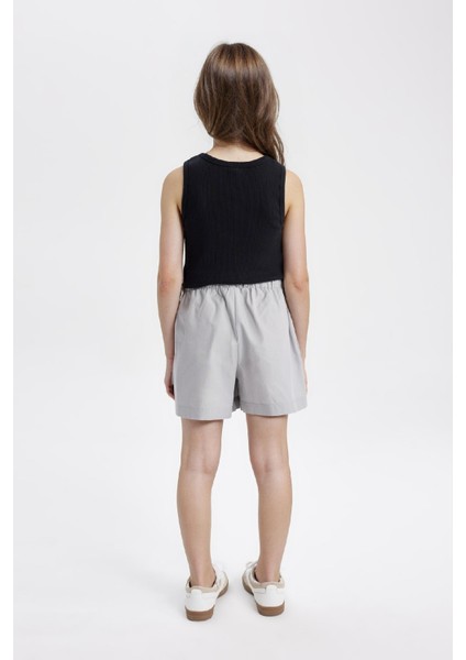 Kız Çocuk Pamuklu Cepli Şort indirimleri